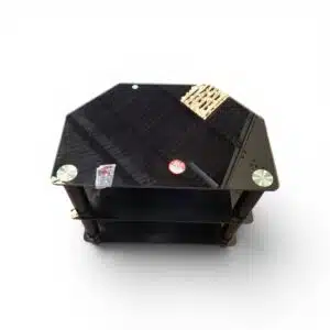 Black glass TV unit
